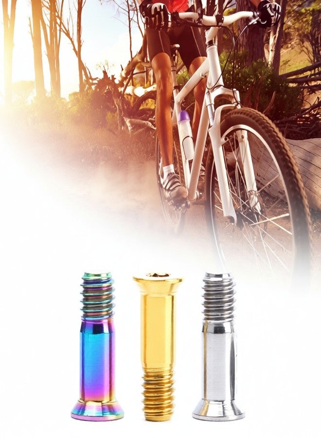 RISK 2PCS Titanium Bicycle Rear Derailleur Jockey Wheel Bolt for MTB Road Bike M5×14.2mm Bike Guide Roller Bolt Screw - Image 5