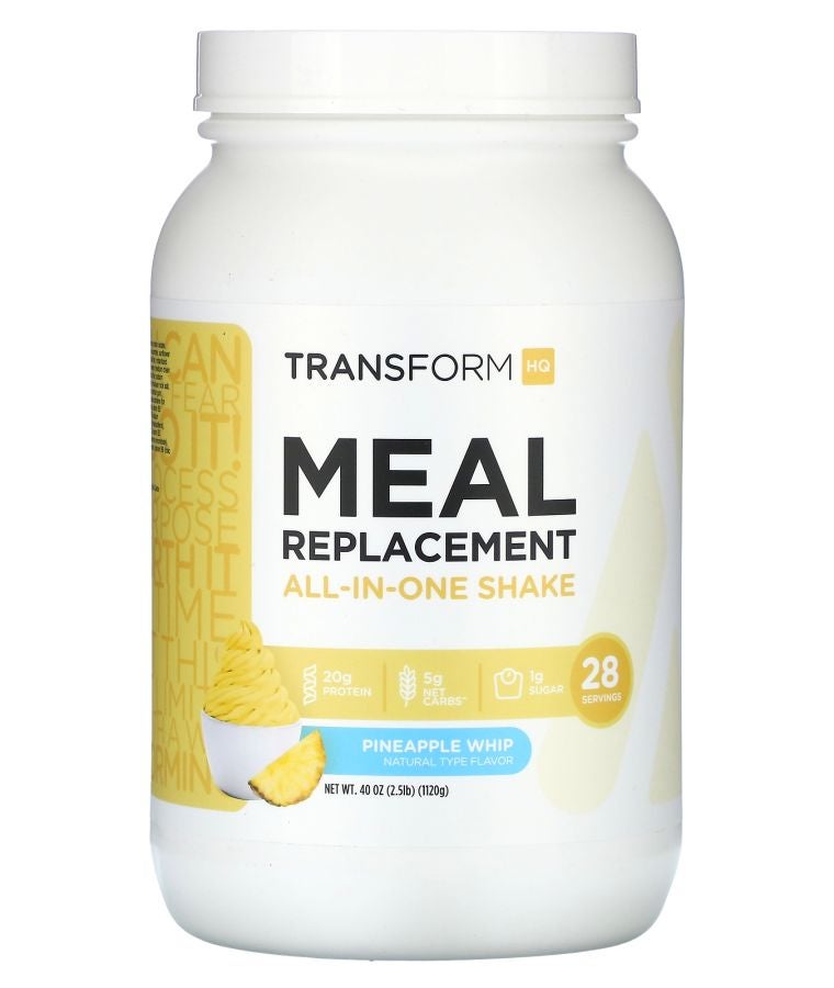 TransformHQ Meal Replacement All-in-One Shake Pineapple Whip 2.5 lb 40 oz (1120 g)