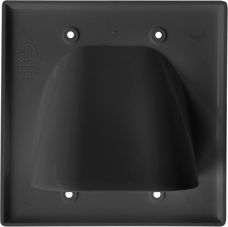 Best Mounts بيست ماونتس - حزمة واحدة لإدارة الكابلات داخل الجدار لإخفاء أسلاك التلفاز المثبت على الجدار - لوحات جدارية مدمجة لتمرير الكابلات - إدارة كابلات مزدوجة خلف الجدار تصل إلى 8-10 أسلاك جهد منخفض (أسود) - Image 2