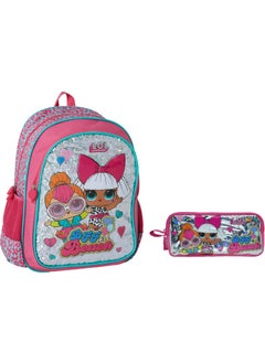 Famebag -Lol Surprise Primary and Secondary School Bag and Pencil Bag Set  - Image 1