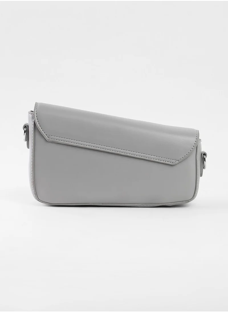 صوص هاوت The Asymmetric Link Shoulder Bag - Ash Grey