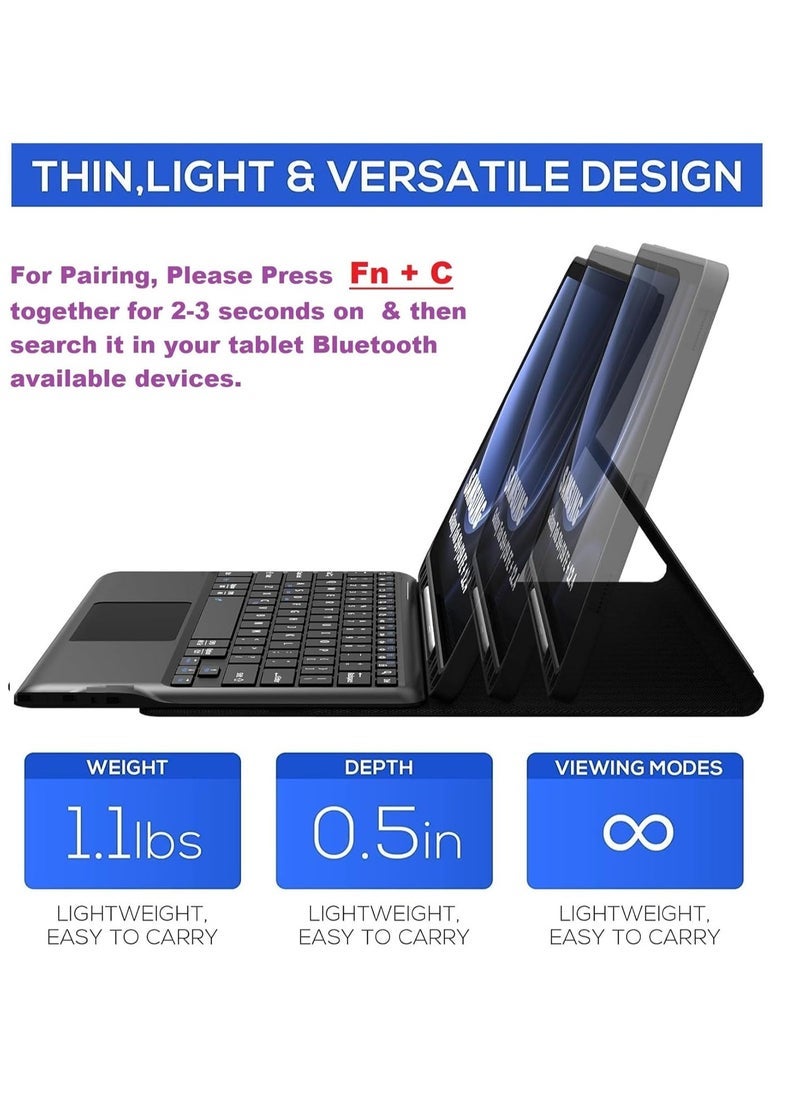 Gulf Trend Keyboard Case for OnePlus Pad 2023 (11.61 Inch Only) | Touch Trackpad, Slim Lightweight Design | Magnetically Detachable Wireless Bluetooth Keyboard | Compatible Keyboard for OnePlus 11.6-inch Tablet - Image 3