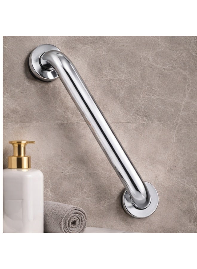 رونا قضبان دعم حمام RONA بلون كروم لامع – مقبض أمان للدش من الفولاذ المقاوم للصدأ، مانع للانزلاق، دعم لكبار السن وذوي الاحتياجات الخاصة، تثبيت جداري قوي - Image 3