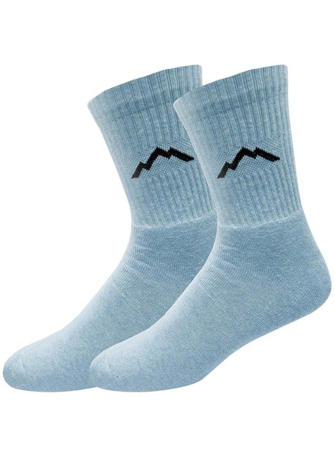 Ranger Ranger Sport Men's Heavy Duty Cotton Crew Athletic Socks (EU 39 - 45, US 7 - 12, Multicolored)- Pack of 3  - Image 4