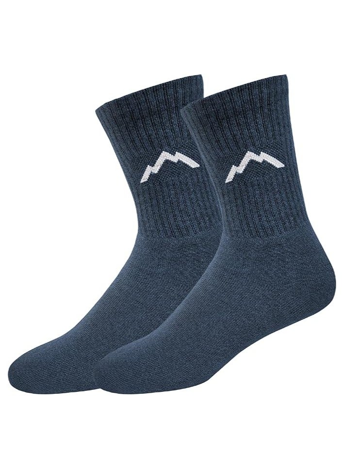 Ranger Ranger Sport Men's Heavy Duty Cotton Crew Athletic Socks (EU 39 - 45, US 7 - 12, Multicolored)- Pack of 3  - Image 3