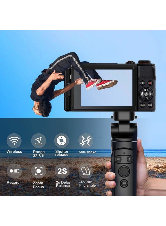 AODELAN جهاز تحكم عن بُعد للكاميرا مع حامل ثلاثي القوائم للكاميرات Canon EOS RP, EOS R, R5, R6, M50, M50 II, 6D Mark II, 77D, 850D, 800D, 200D, 250D, EOS Rebel SL2, T7i, T8i, 90D, EOS M6 Mark II - Image 2