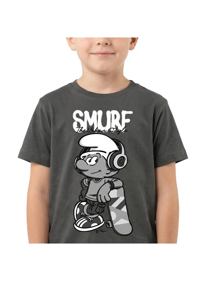 Trucare Toddler Boys Smurfs Urban Style Graphic Oversized T-Shirt