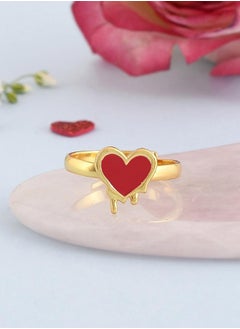 VOYLLA Valentine's Day Collection Red Heart Adjustable Ring  - Image 1