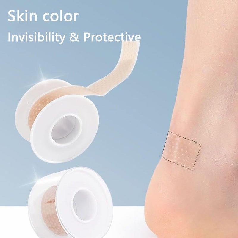 JZS Heel Sticker Silicone Gel Tape Protector, Blister Prevention Bandages for Feet, Hand Foot Bandage for Calluses Tender Spots Shoe Friction (1 Roll) - Image 5