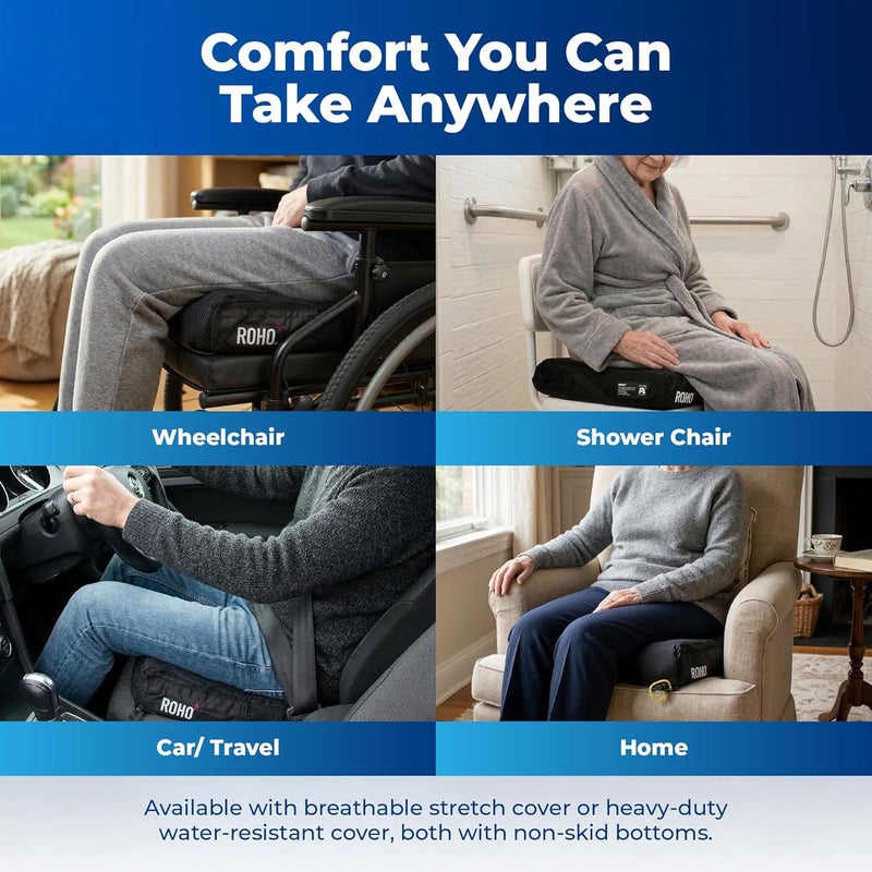 ROHO MOSAIC Cushion - Comfortable Inflatable Seat Cushion for Office Chair, Wheelchair, and Back Pain Support, 18" x 18" - Image 5