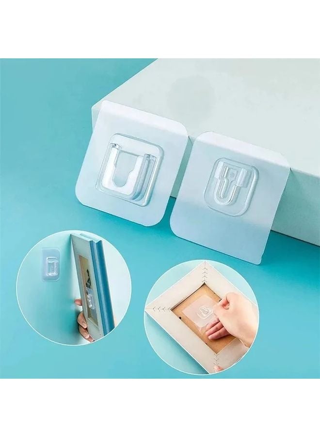 5 Pairs 10pc Strong Adhesive Hook Loop Fasteners No Trace Holeless Wall Mount Organizer - Image 2