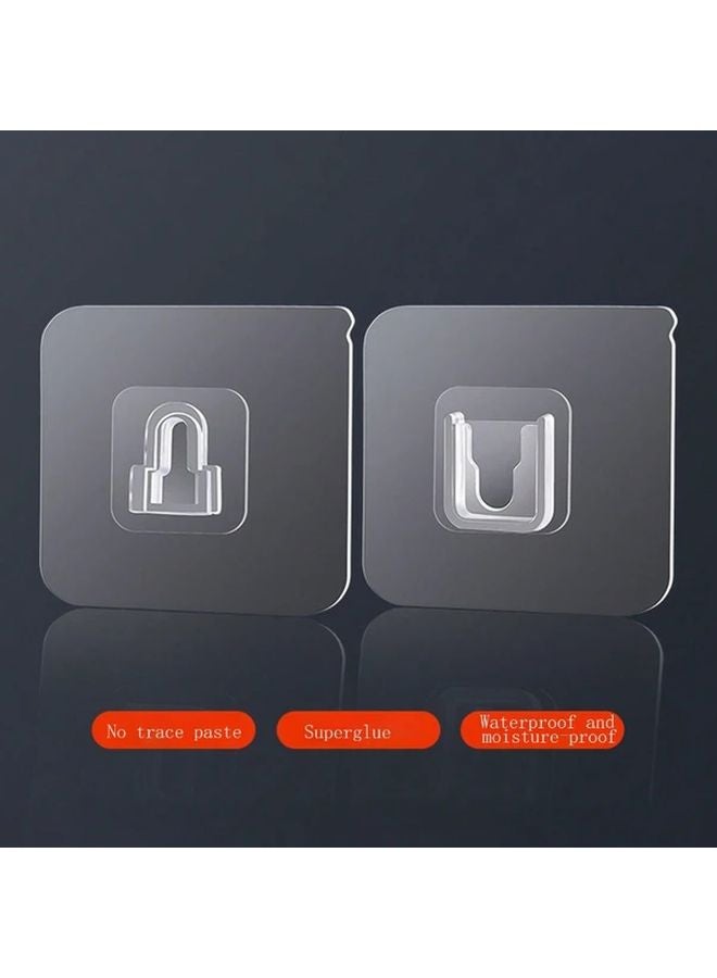 5 Pairs 10pc Strong Adhesive Hook Loop Fasteners No Trace Holeless Wall Mount Organizer - Image 3