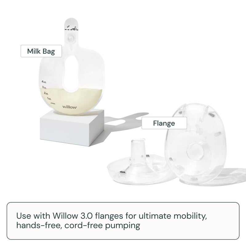 ويلو Pump Spill-Proof Breast Milk Bags - 48 Ct - Holds 4 oz. Per Self-Sealing Storage Bag - Compatible with  360 or  3.0 Wearable Hands Free Breast Pump - Image 4