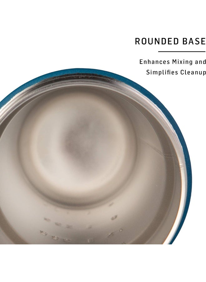 Blender Bottle زجاجة خلط سترادا كوب شاكر معزول من الفولاذ المقاوم للصدأ مع خفاقة سلكية، 24 أونصة، أبيض - Image 5