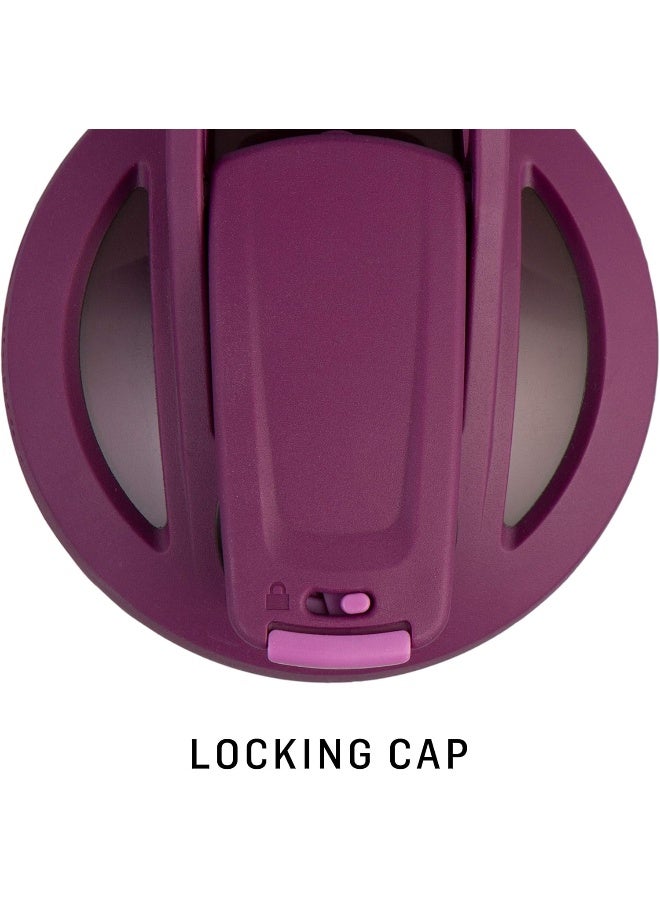 Blender Bottle زجاجة خلط سترادا كوب شاكر معزول من الفولاذ المقاوم للصدأ مع خفاقة سلكية، 24 أونصة، أبيض - Image 2