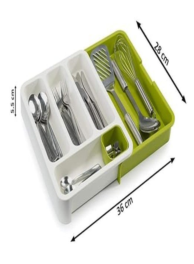 Tachobi Kitchen Drawer Organizer, Expandable Cutlery Tray,Utility Organizer Drawer for KitchenTray Holder for Kitchen Cutlery, Office Supplies and Cosmetics,Stationary Storage Tray -Multicolor - Image 3