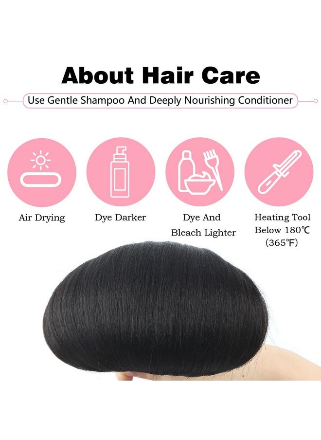 ABH AMAZINGBEAUTY HAIR - Yaki Straight Human Hair Extension Clip In Remy Hair Extensions Yaki Clip Ins For Black Women Brazilian Clip In Human Hair Extension 14 Inch Natural Black 120G 7Pcs - Image 1