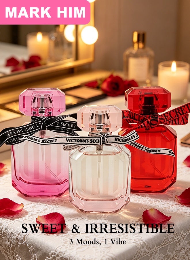 مارك له طقم هدايا عطور نسائي من 3 قطع، عطر Eau de Parfum طويل الثبات بحجم 3 × 30 مل، مجموعة عطور أنثوية للاستخدام اليومي والمناسبات الخاصة - Image 2