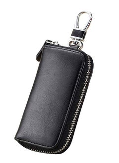 KASTWAVE PU Leather Car Key Case Car Smart Key Chain Coin Holder Smart Key Holder Protection Car key Chain Bag Auto Remote Keyring Wallet Key Wallet Card Wallet Leather Wallet Black  - Image 1