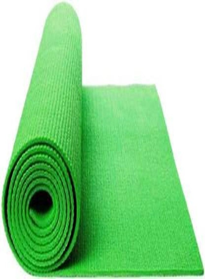 TIB® Yoga Mat for Yoga Exercise and Gym Workout with Carry Bag, Anti-Slip/Anti Skid Yoga Mat for Men & Women Fitness, 4MM Thickness, Green