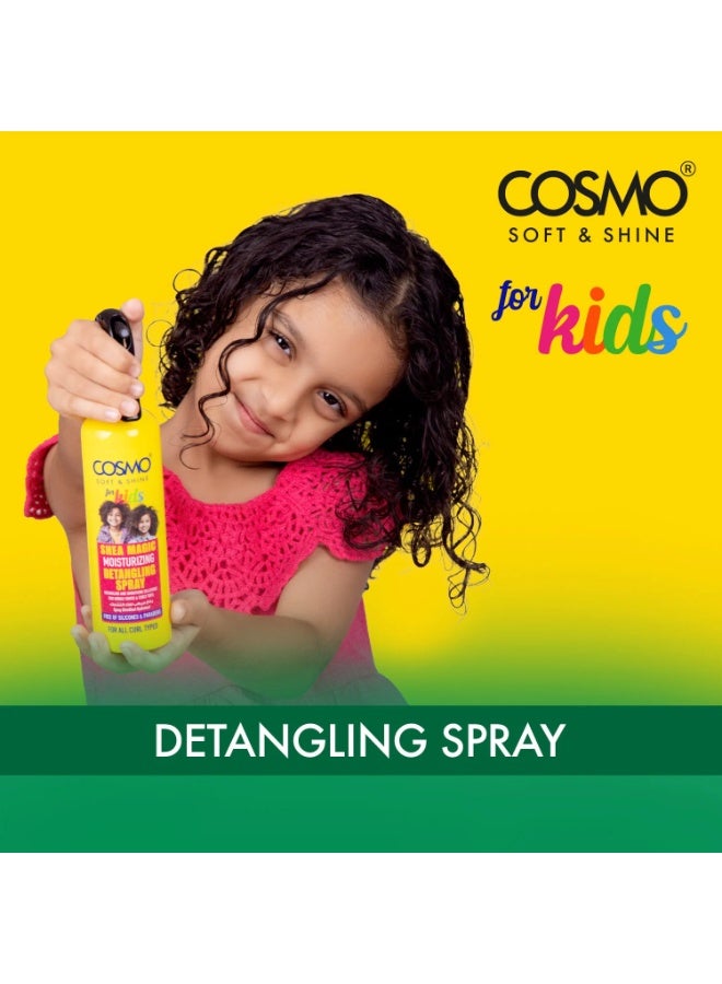 كوزمو بخاخ شيا ماجيك المرطب لفك تشابك الشعر للأطفال سوفت آند شاين، حلول لفك التشابك والتنعيم، 250 مل - Image 2