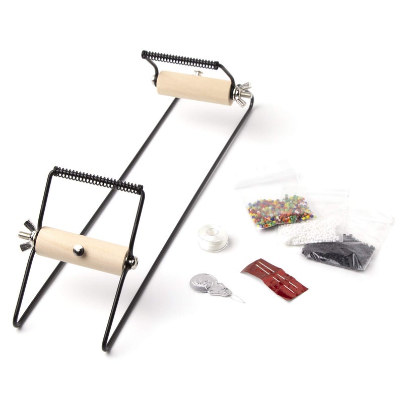 Cousin DIY Creative and Fun Bead Loom Kit with Needle, Thread and More, Black - Image 1