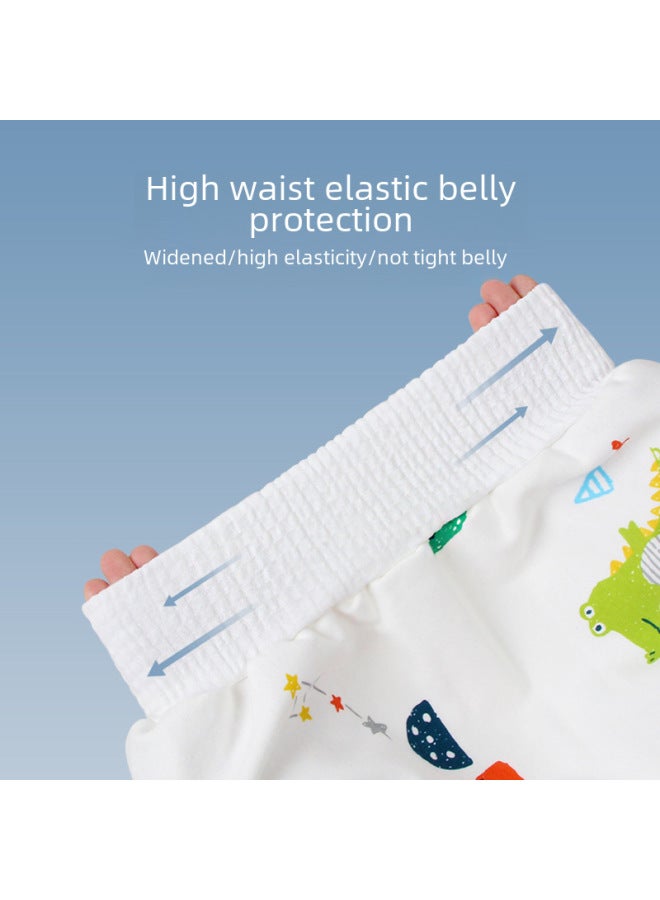 تنورة حفاضات الأطفال، حفاضات الأطفال القابلة للغسل، حفاضات تدريب للصغار، قماش سرير قطني مقاوم للبول، بناطيل حفاضات - Image 2