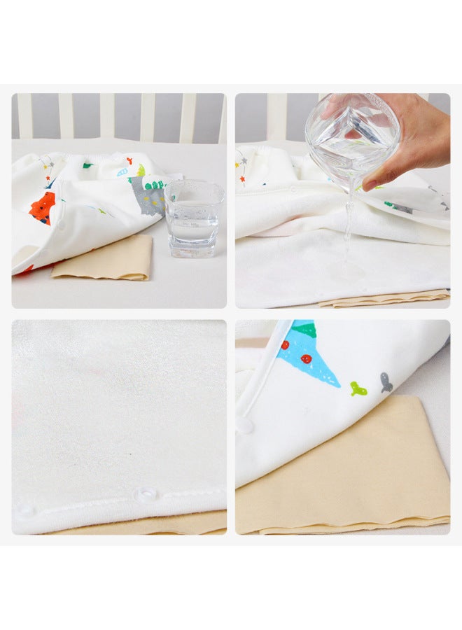 تنورة حفاضات الأطفال، حفاضات الأطفال القابلة للغسل، حفاضات تدريب للصغار، قماش سرير قطني مقاوم للبول، بناطيل حفاضات - Image 4
