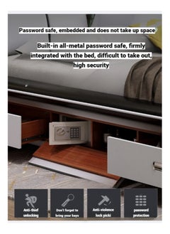 AWD Smart Bed King Size Provided with Projector Massage Bluetooth Speaker Storage Drawers Safe Air Purifier Clock Display Bedroom Essential King Size Bed Luxurious Modern Smart Bed.  - Image 3