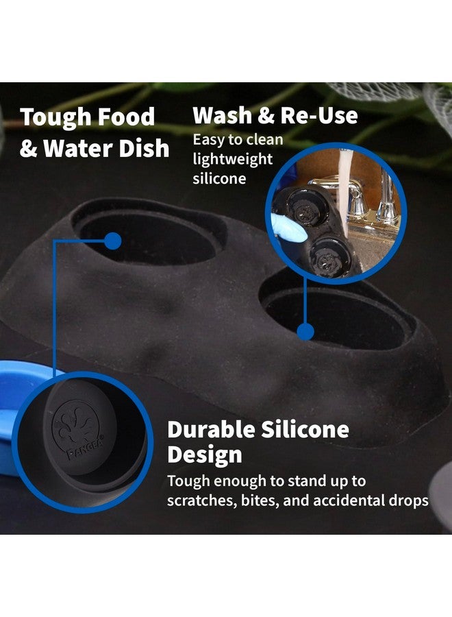 Pangea Pangea Ultimate Eco Dish, Crested Gecko Food and Water Bowl for Terrestrial Lizards, Durable Silicone Feeding Accessory for Reptile Terrariums 3.125in x 5.5in (Desert Marble)  - Image 4