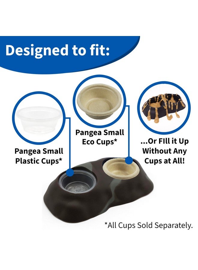 Pangea Pangea Ultimate Eco Dish, Crested Gecko Food and Water Bowl for Terrestrial Lizards, Durable Silicone Feeding Accessory for Reptile Terrariums 3.125in x 5.5in (Desert Marble)  - Image 3