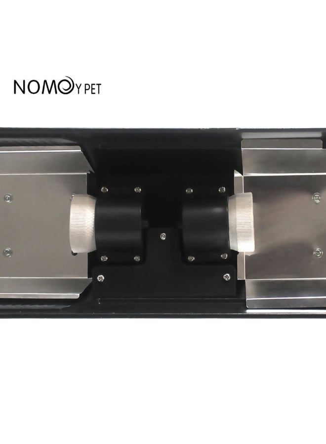 NomoyPet غطاء مصباح مزدوج أفقي أسود عالي الانعكاس من نومويبيت للزواحف - Image 3