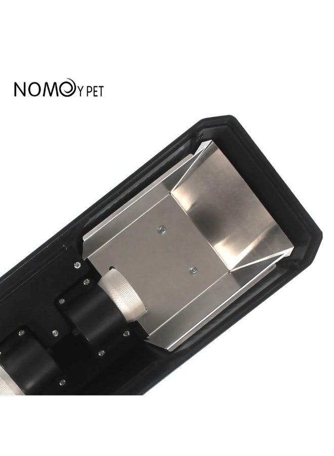 NomoyPet غطاء مصباح مزدوج أفقي أسود عالي الانعكاس من نومويبيت للزواحف - Image 4