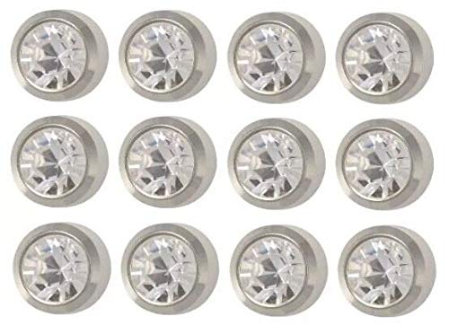 Studex Stainless Steel Bezel Setting with 3MM April Crystal Ear Piercing Stud (Dozen) - Image 5