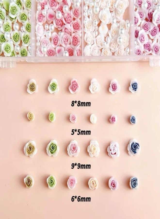 Bolt BEE Nail Charms 3D Flower Nail Decals Color Resin Camellia Nail Decals Assorted Color Flower Nail Decals for DIY Nail Art Creative Nail Art Decals Nail Charms (3D Flower) - Image 3