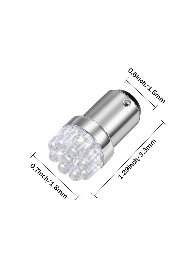Marine LED Replacement Bulb, Boat Navigation Lights BA15D Bulb for Bow Stern Accessories Also suitable motorcycle turn signals (12V 10 Pieces) - Image 3