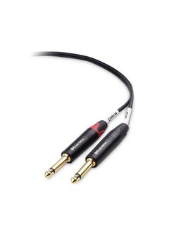 3.5mm TRS to Dual 6.35mm TS Breakout Cable 6 ft, 1/8 to Dual 1/4 Cable