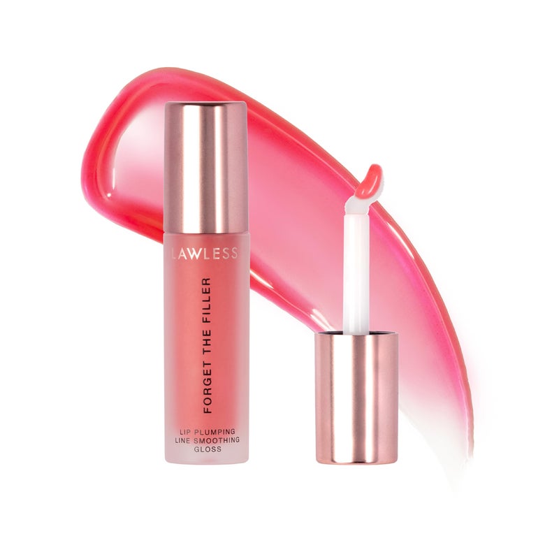 Lawless Forget the Filler Lip Plumping Line Smoothing Gloss - Cherry Vanilla - Premium Volumizing Lip Gloss with Natural Ingredients Designed to Plump, Firm, and Hydrate Lips 0.11 oz - Image 1