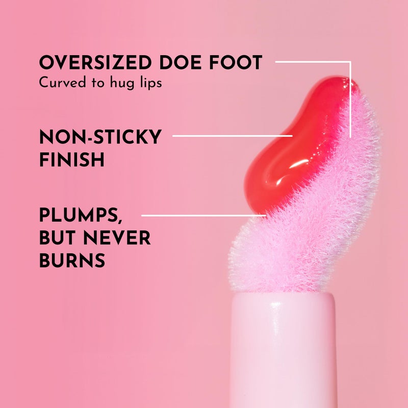 Lawless Forget the Filler Lip Plumping Line Smoothing Gloss - Cherry Vanilla - Premium Volumizing Lip Gloss with Natural Ingredients Designed to Plump, Firm, and Hydrate Lips 0.11 oz - Image 3