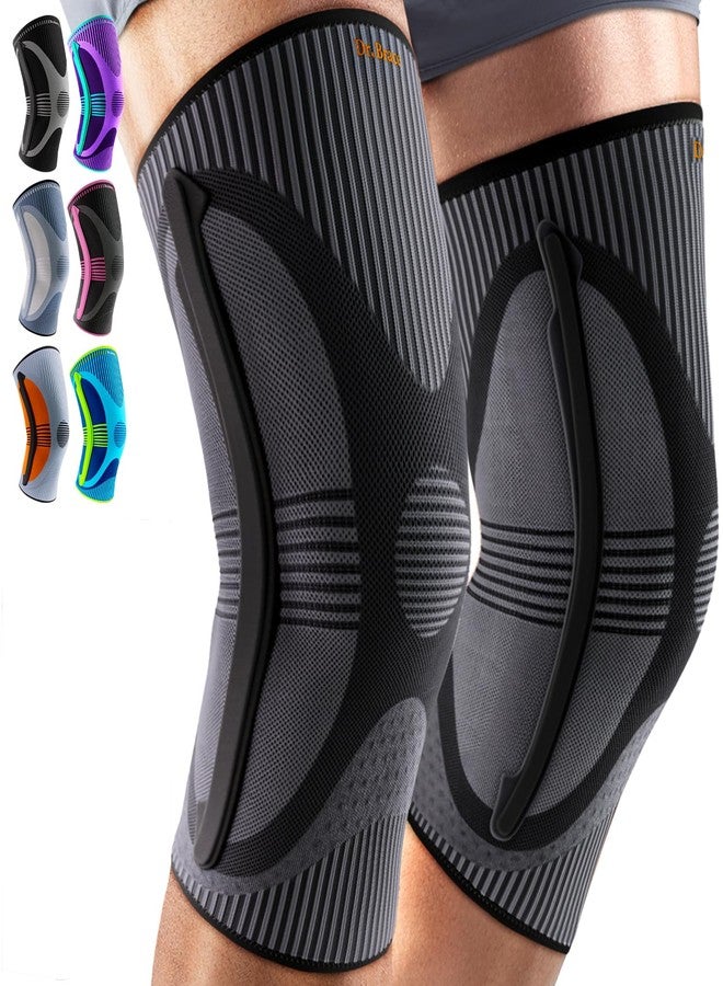 DR. BRACE ELITE Knee Brace with Size Stabilizer (2 Pack) Knee Brace for Women & Men, Workout, Sports, Daily Knee Compression Sleeve for Maximum Knee Pain Support & Fast Recovery (Pluto, XXX-Large) - Image 1
