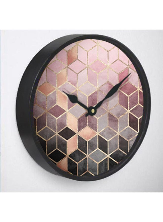 RIZARIES ساعة حائط مكعبات بتدرج وردي - Image 2
