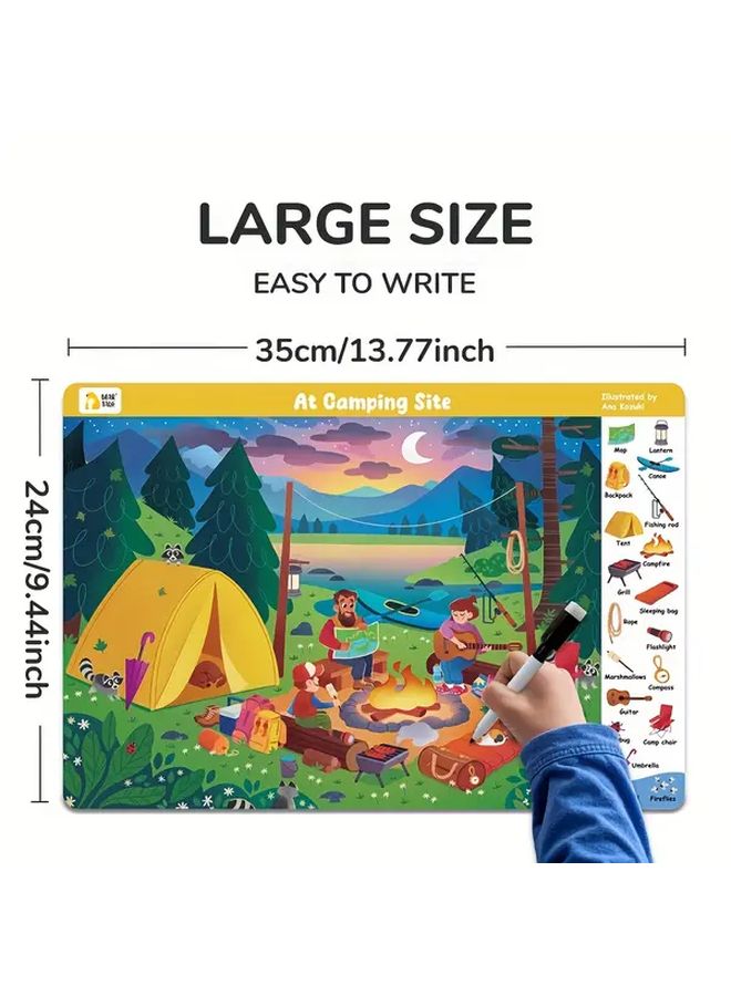 Farmer Forest Ocean Interactive Find Hidden Objects Cards For Kids With Erasable Markers 50 Themes - Image 4