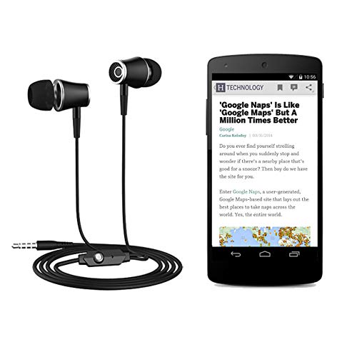 VANTIYAUS Earphone for Kindle eReaders,for Fire HD 8 HD 10,Smart Android Earbuds, Oasis eReaders Earbuds Microphone Phones Call in-Ear HD Bass Driven Audio Headset Wired Control,3.5mm Tangle-Free Cord - Image 4