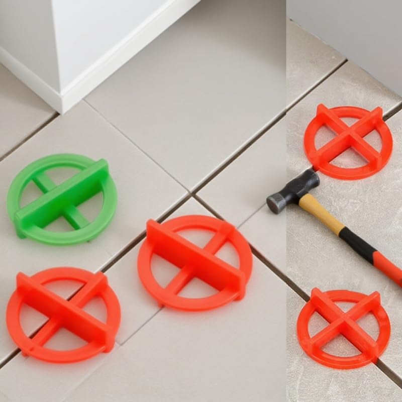 Tile Spacers 500/1000Pcs Ceramic Tile Leveling System Spacers Clips Wedge for Tiling Fixing Floor Wall Gap Construction Tools(1000Pcs,2.5mm) - Image 2