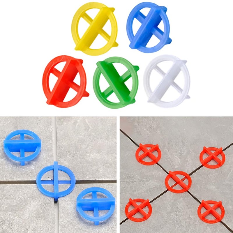 Tile Spacers 500/1000Pcs Ceramic Tile Leveling System Spacers Clips Wedge for Tiling Fixing Floor Wall Gap Construction Tools(1000Pcs,2.5mm) - Image 4