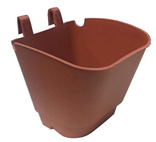 CAPPL Plastic Vertical Garden - Wall Hanging Pot (12.5 cm, 25 Pots, Terracotta) - Image 1
