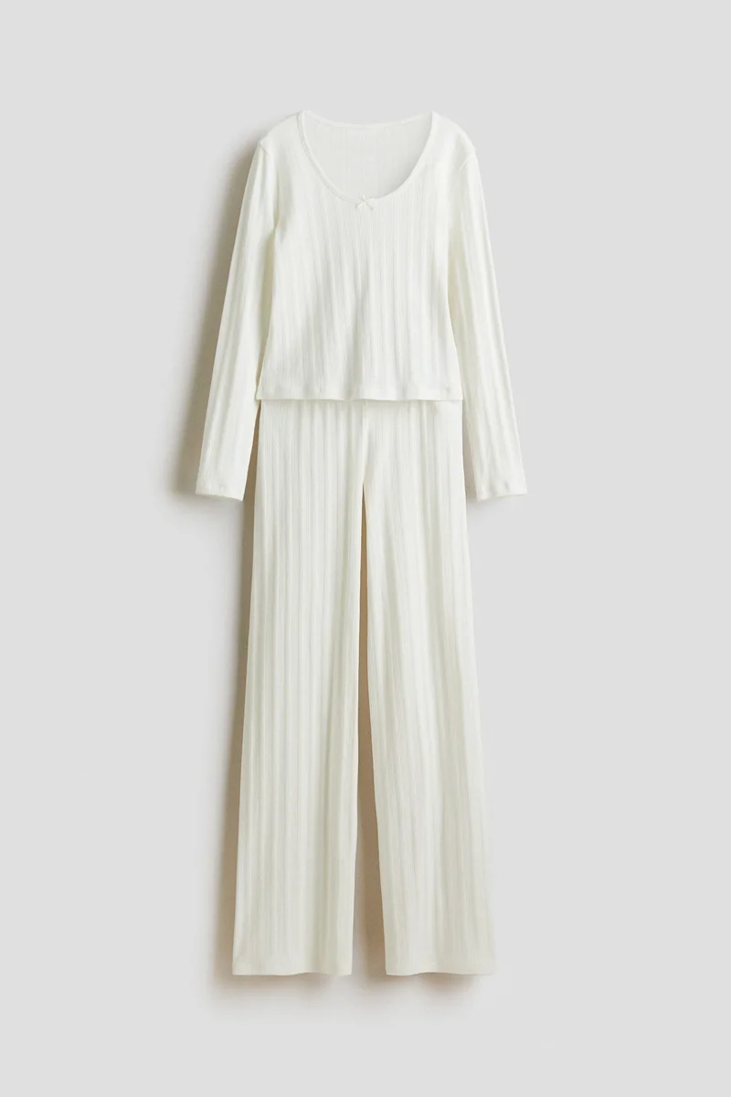 H&M Cotton pointelle pyjamas