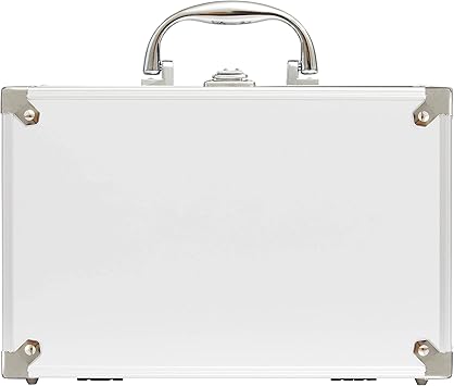 Bon Voyage مجموعة مكياج بون فويج 43 قطعة مع مرآة تتضمن أحمر شفاه وظلال عيون وأحمر خدود وطلاء أظافر والمزيد حقيبة معدنية محمولة وعصرية - Image 5