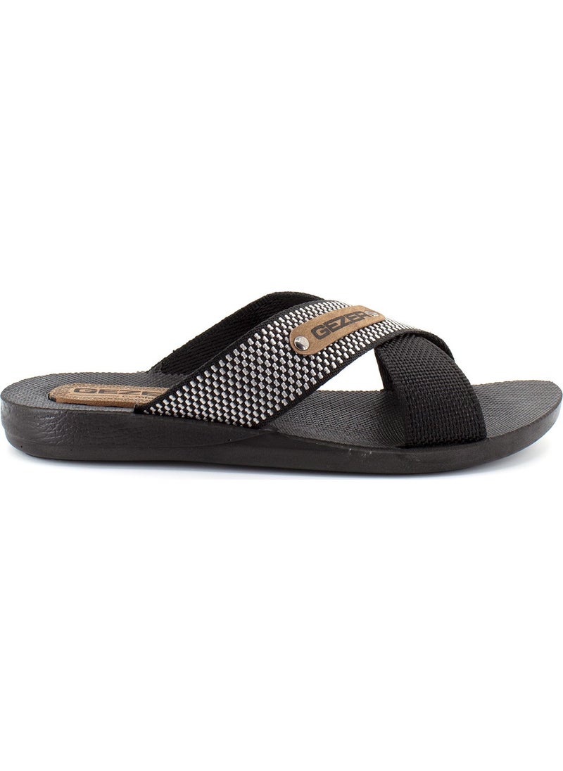 Gezer - 10489 Men's Slippers Black - Image 1