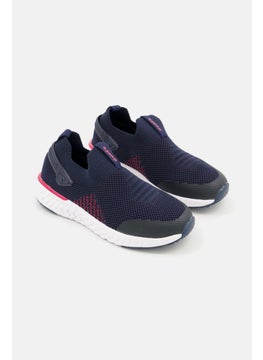 DIADORA Kids Boy Textured Slip On Shoes, Navy Combo  - Image 1